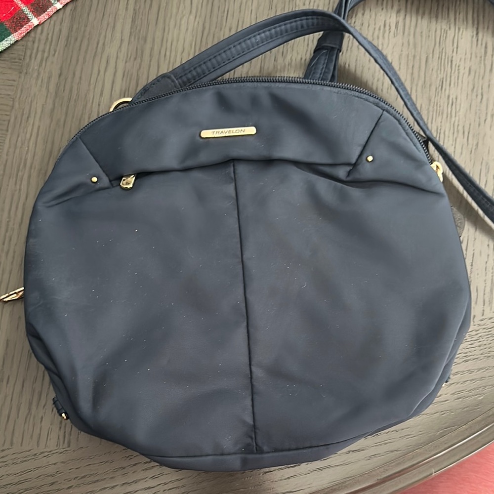 Travelon Black Crossbody Bag with Minimalist Design